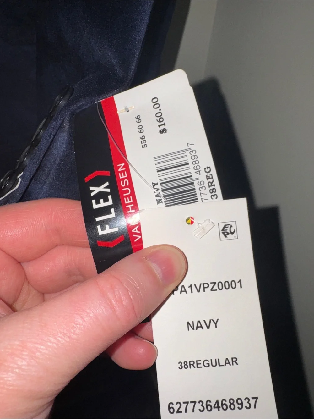 Van Heusen Men's Navy Camouflage Velvet Tuxedo Blazer 38R Blue Camo NEW Tux S M